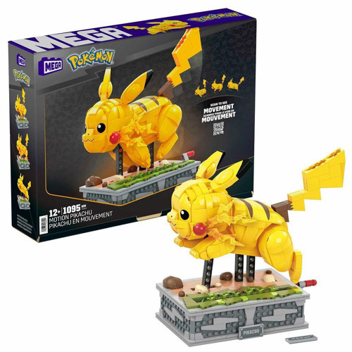 HGC23 MEGA™ Pokémon™ Motion Pikachu 1095 parça +12 yaş Kız Erkek Çocuk Oyuncak Eğitici Oyuncaklar