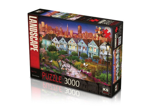 23010 KS, San Francisco 3000 Parça Puzzle Kız Erkek Çocuk Oyuncak Eğitici Oyuncaklar