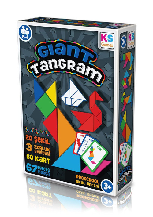 KS Games Eğitici Oyunlar Gıant Tangram Kız Erkek Çocuk Oyuncak Eğitici Oyuncaklar
