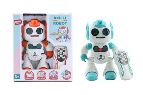 U/K PROG.DİSK ATAN AKILLI ROBOT Kız Erkek Çocuk Oyuncak Eğitici Oyuncaklar