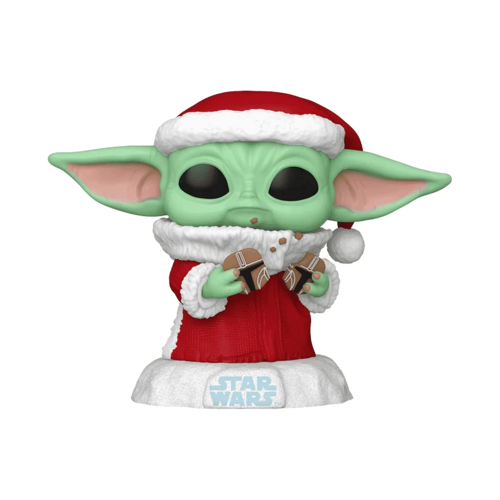 Funko POP Star Wars Holiday Grogu with Christmas Cookie Kız Erkek Çocuk Oyuncak Eğitici Oyuncaklar