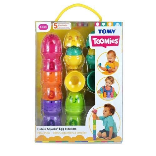 73083 Tomy, Saklambaçlı Yumurta Kule Seti, 6-36 ay Kız Erkek Çocuk Oyuncak Eğitici Oyuncaklar
