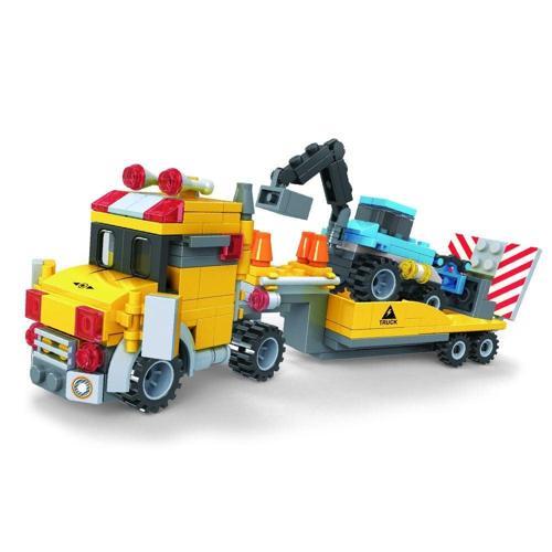 Ausini Assembling Master 3 in 1 264 Parça Çekici Kamyonlar Kız Erkek Çocuk Oyuncak Eğitici Oyuncakla