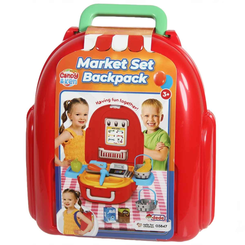 Candy & Ken Market Seti Sırt Çantası Kız Erkek Çocuk Oyuncak Eğitici Oyuncaklar