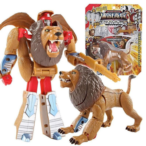 Robota Dönüşen Aslan Oyuncak - 82076 Kız Erkek Çocuk Oyuncak Eğitici Oyuncaklar