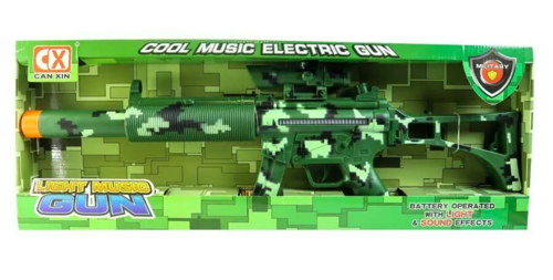 Sesli Işıklı Plastik Komando Tüfeği Kız Erkek Çocuk Oyuncak Eğitici Oyuncaklar