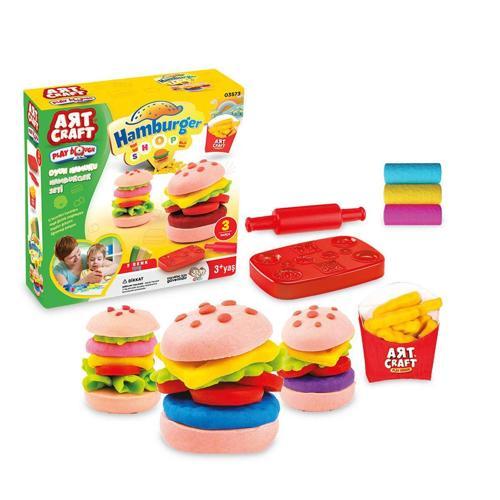 03573 Dede, Hamburger Set Oyun Hamuru 150 gr / +3 yaş Kız Erkek Çocuk Oyuncak Eğitici Oyuncaklar