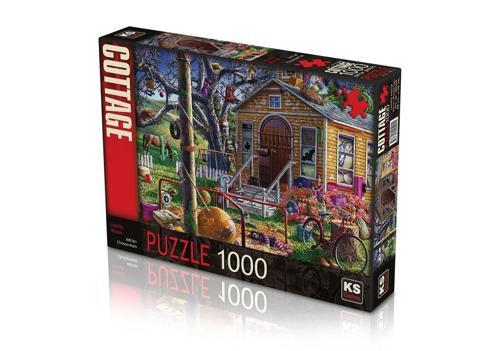 KS Puzzle 1000 Parça Lonely House Yalnız Ev Kız Erkek Çocuk Oyuncak Eğitici Oyuncaklar