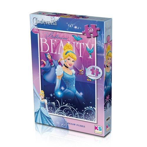 CRL709 KS Cinderella / 50 Parça Puzzle Kız Erkek Çocuk Oyuncak Eğitici Oyuncaklar