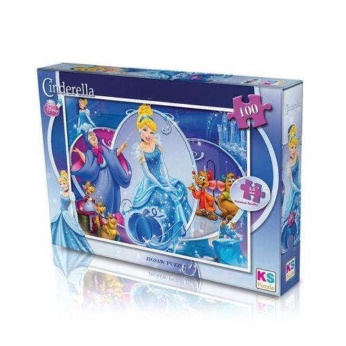 CRL714 KS, Cinderella / 100 Parça Puzzle Kız Erkek Çocuk Oyuncak Eğitici Oyuncaklar