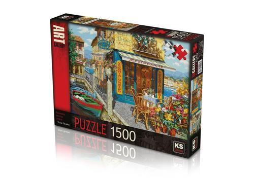 KS Puzzle 1500 Parça Ristorante Vecchia Urbino Kız Erkek Çocuk Oyuncak Eğitici Oyuncaklar