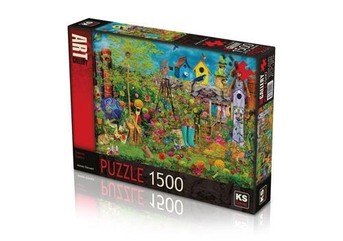 KS Puzzle 1500 Parça Summer Garden Kız Erkek Çocuk Oyuncak Eğitici Oyuncaklar