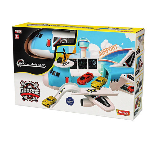 ERN-2012 Heroes Toys Uçak Garaj Seti Kız Erkek Çocuk Oyuncak Eğitici Oyuncaklar