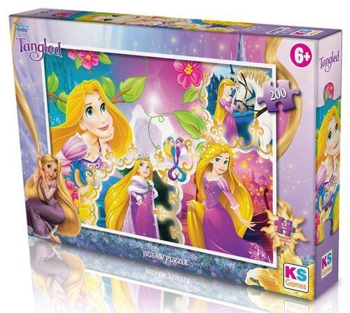 KS Puzzle 200 Parça Papunzel Tanglet Kız Erkek Çocuk Oyuncak Eğitici Oyuncaklar