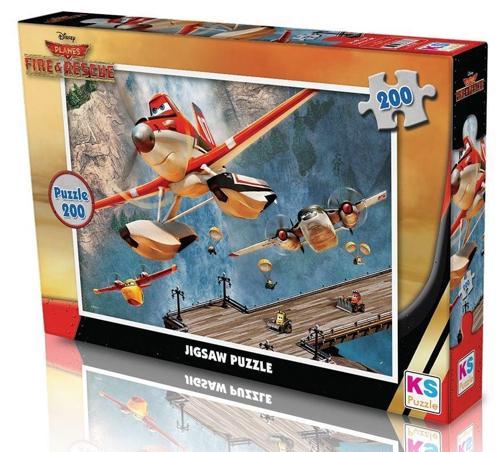 KS Puzzle 200 Parça Planes Kız Erkek Çocuk Oyuncak Eğitici Oyuncaklar