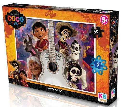 KS Puzzle 50 Parça Coco Kız Erkek Çocuk Oyuncak Eğitici Oyuncaklar