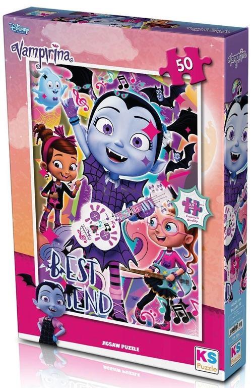 KS Puzzle 50 Parça Vampirina Kız Erkek Çocuk Oyuncak Eğitici Oyuncaklar