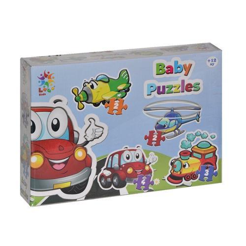 LCBYB003 BABY PUZZLE TAŞITLAR Kız Erkek Çocuk Oyuncak Eğitici Oyuncaklar