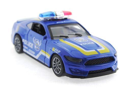 Die Cast Çek Bırak Metal Mavi Polis Arabası Kız Erkek Çocuk Oyuncak Eğitici Oyuncaklar