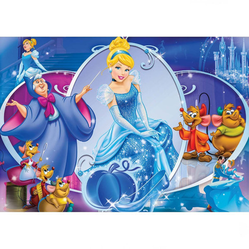 KS Cinderella 100 Parça Puzzle Kız Erkek Çocuk Oyuncak Eğitici Oyuncaklar