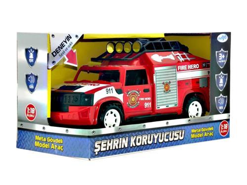 Sürtmeli Sesli Işıklı İtfaiye Aracı Kız Erkek Çocuk Oyuncak Eğitici Oyuncaklar
