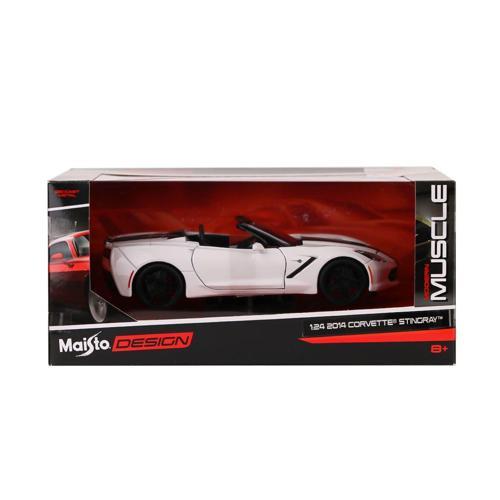 MAY 32501 2014 Corvette Stingray 1:24 Model Araba -Necotoys Kız Erkek Çocuk Oyuncak Eğitici Oyuncakl