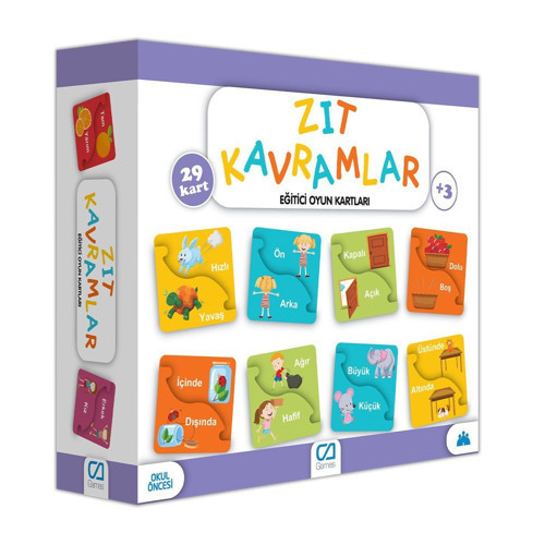 5045 Eğitici Zıt Kavramlar -CA Games Kız Erkek Çocuk Oyuncak Eğitici Oyuncaklar