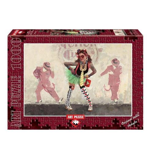 4355 ART puzzle 1000 parça/ŞEYTAN MI MELEK Mİ Kız Erkek Çocuk Oyuncak Eğitici Oyuncaklar