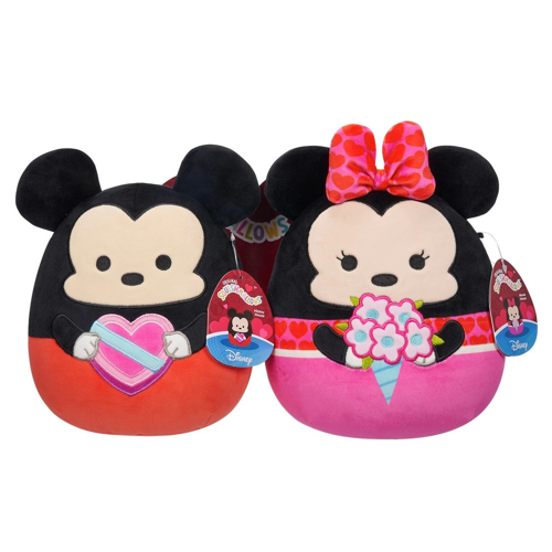 Squishmallows Disney Mickey ve Minnie 2'li 20cm Kız Erkek Çocuk Oyuncak Eğitici Oyuncaklar