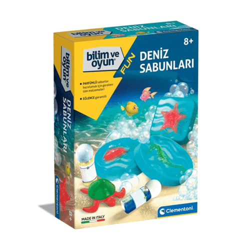 64189 Bilim ve Oyun - Deniz Sabunları-Clementoni Kız Erkek Çocuk Oyuncak Eğitici Oyuncaklar