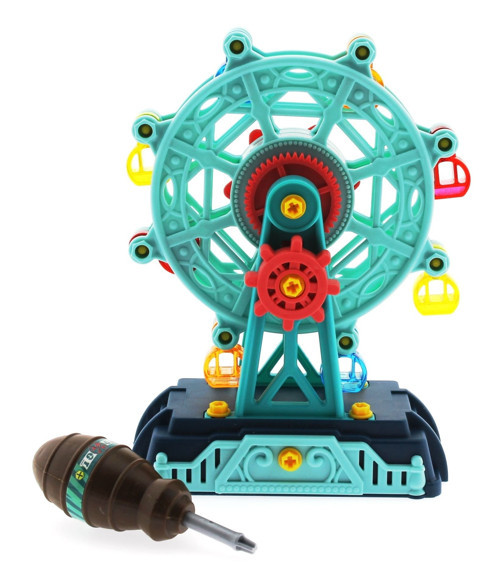 Sök Tak Dönme Dolap Mavi Lunapark Eğlencesi Kız Erkek Çocuk Oyuncak Eğitici Oyuncaklar