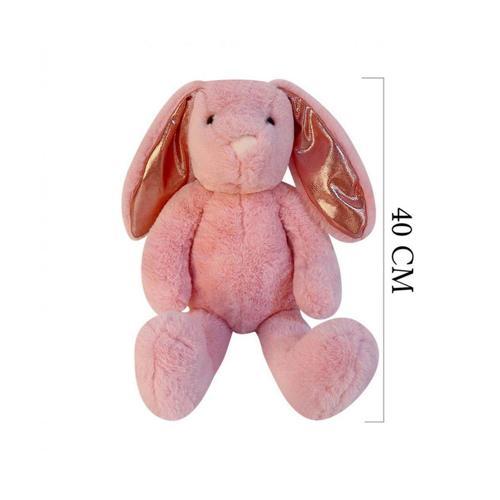1552P Nordik Peluş Tavşan 40cm Pembe Kız Erkek Çocuk Oyuncak Eğitici Oyuncaklar
