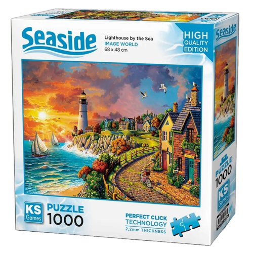 KS Games Lighthouse by the Sea Puzzle 1000 Parça 20758 Kız Erkek Çocuk Oyuncak Eğitici Oyuncaklar