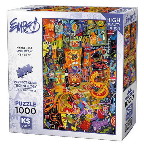 KS Games On the Road Puzzle 1000 Parça 20739 Kız Erkek Çocuk Oyuncak Eğitici Oyuncaklar