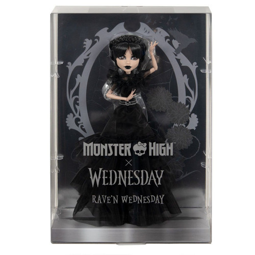 HXJ03 Monster High Wednesday Balo Elbiseli Bebek Kız Erkek Çocuk Oyuncak Eğitici Oyuncaklar