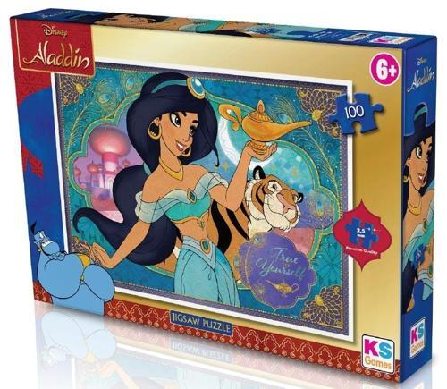KS Puzzle 100 Parça Aladdin Kız Erkek Çocuk Oyuncak Eğitici Oyuncaklar