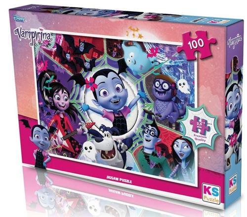 KS Puzzle 100 Parça Vampirina Kız Erkek Çocuk Oyuncak Eğitici Oyuncaklar