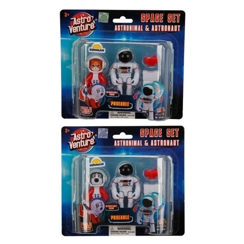 Astro Venture Space Set: Astronimals & Astronaut Kız Erkek Çocuk Oyuncak Eğitici Oyuncaklar