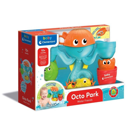17658 Eğlenceli Arkadaşlar Su Parkı Banyo Oyuncağı, Baby Clementoni, +6 ay Kız Erkek Çocuk Oyuncak E