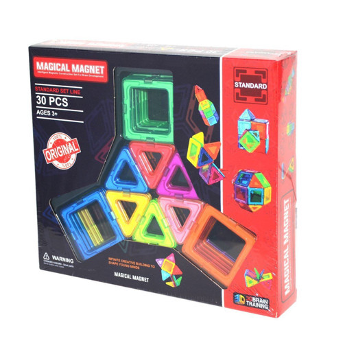 6080 Başel, Magical Magnet 30 parça Kız Erkek Çocuk Oyuncak Eğitici Oyuncaklar