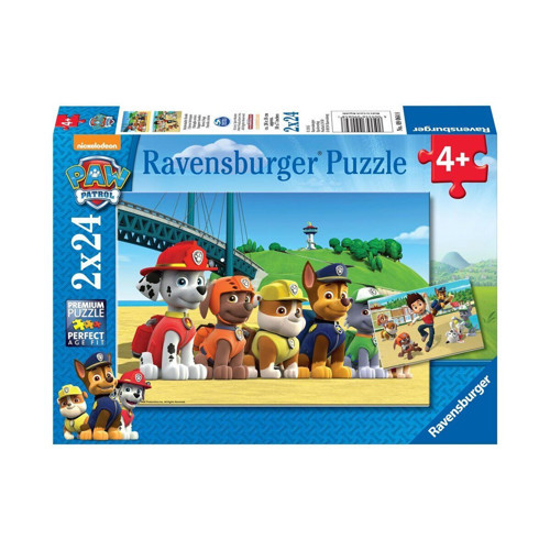90648 Paw Patrol 2x24 parça Ravensburger Puzzle Kız Erkek Çocuk Oyuncak Eğitici Oyuncaklar