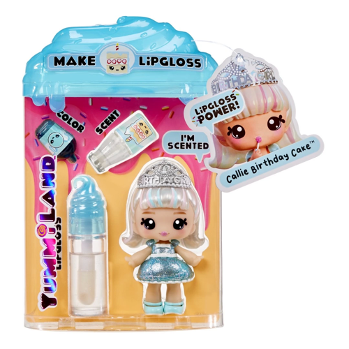 Yummiland Callie Birthday Cake Bebeği ve Dudak Parlatıcısı Kız Erkek Çocuk Oyuncak Eğitici Oyuncakla