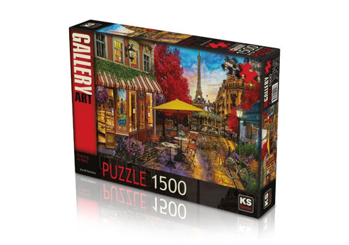 KS Puzzle 1500 Parça Evening İn Paris Paris'te Akşam Kız Erkek Çocuk Oyuncak Eğitici Oyuncaklar