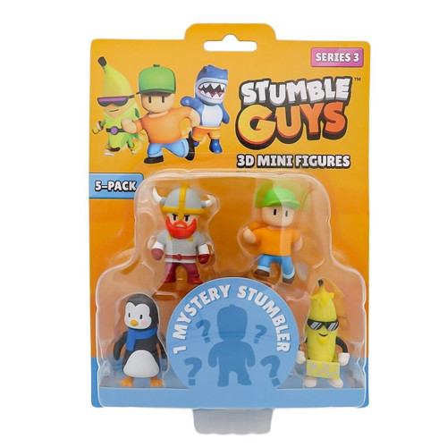 TUY22000 Stumble Guys 5li Mini Figür Kız Erkek Çocuk Oyuncak Eğitici Oyuncaklar