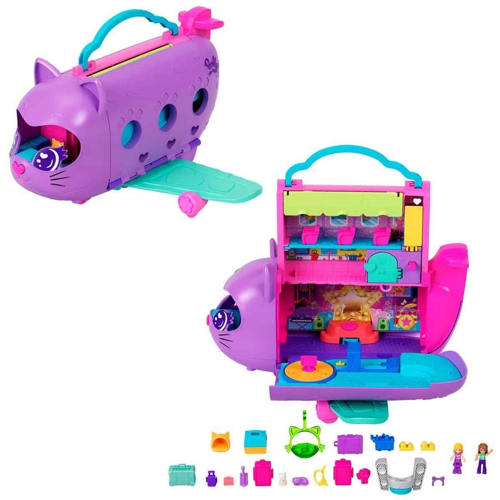 Polly Pocket Minik Kedi Hava Yolları Oyun Seti Kız Erkek Çocuk Oyuncak Eğitici Oyuncaklar