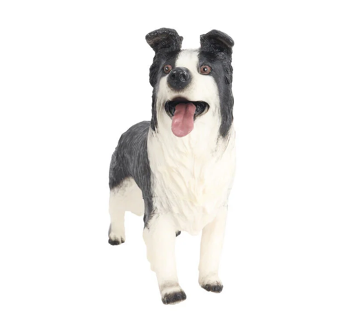 Model Köpek Siyah Beyaz Lessie Kız Erkek Çocuk Oyuncak Eğitici Oyuncaklar