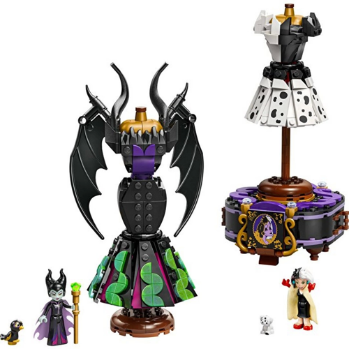 LEGO Malefiz'in ve Cruella De Vil'in Elbiseleri Kız Erkek Çocuk Oyuncak Eğitici Oyuncaklar