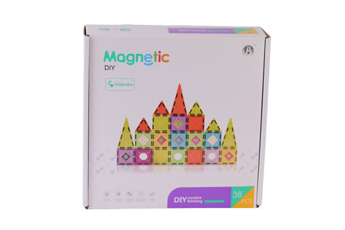 CH1308 MAGNETİC TİLES 38 PARÇA Kız Erkek Çocuk Oyuncak Eğitici Oyuncaklar