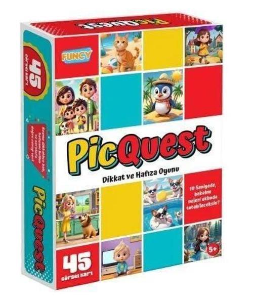 PİCQUEST DİKKAT VE HAFIZA OYUNU -FNC Kız Erkek Çocuk Oyuncak Eğitici Oyuncaklar