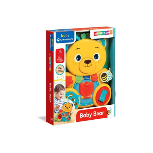 17856 Baby Clementoni - Montessori Aktiviteli Ayıcık Kız Erkek Çocuk Oyuncak Eğitici Oyuncaklar